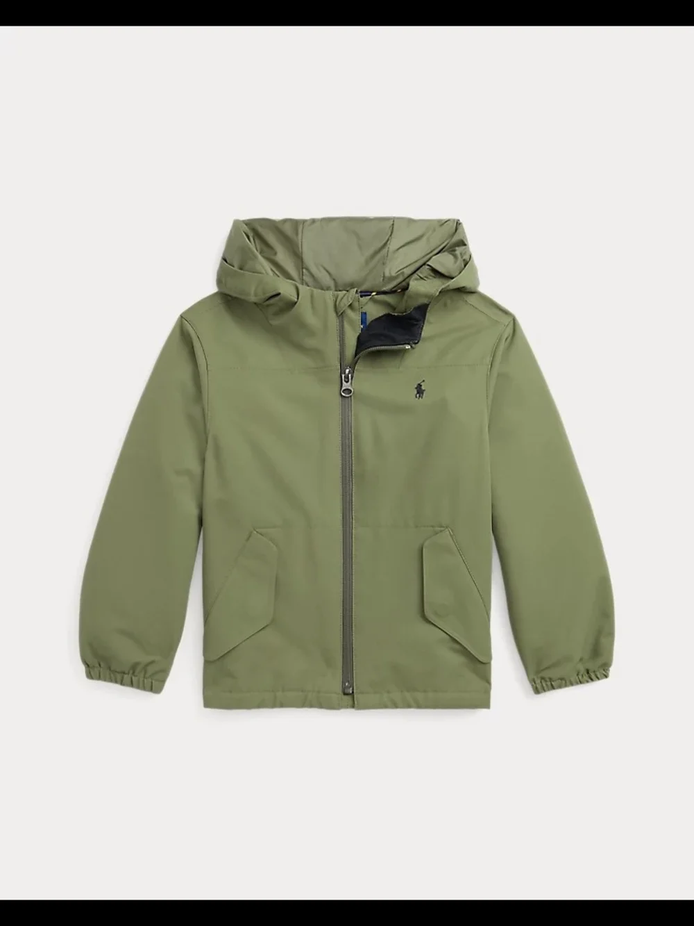 Polo Ralph Lauren Olive Green Hooded Windbreaker Jacket